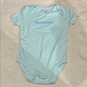 5/$30 Light Blue 'Handsome' Bodysuit